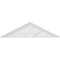 Ekena Millwork Peaked Cap 3 Spoke Architectural Grade PVC Pediment, 62"W x 16-1/2"H x 2"P (Pitch 6/12) PEDPS062X165PKC03 - alternate 3
